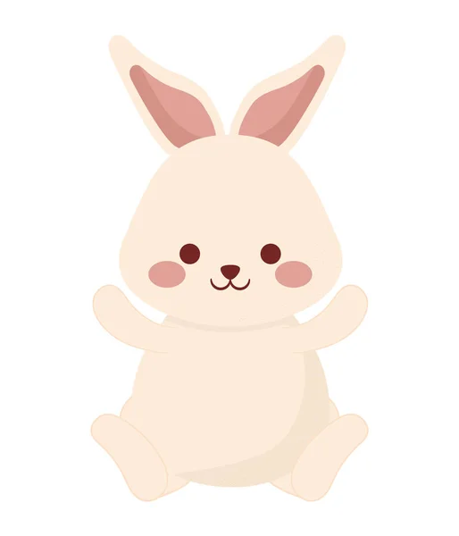 白兔快乐的设计 — 图库矢量图片