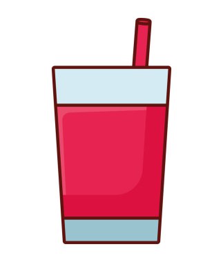 meyve suyu bardağı simgesi beyaz üzerine