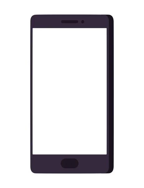 白い上に黒い電話のイラスト — ストックベクタ