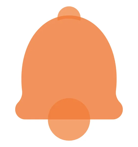 Glasmorfisme Oranje Bel Boven Wit — Stockvector
