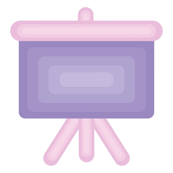 白の上に紫色のチャート — ストックベクタ