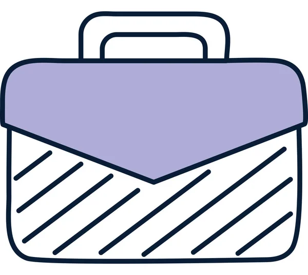 Purple Briefcase Design White — Stock Vector