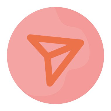 Beyaz üzerine doğrudan ileti simgesi