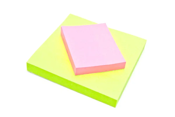 Dwa stosu notatek programu sticky notes — Zdjęcie stockowe