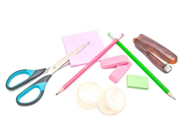 Different office supplies close-up — Stock Photo, Image