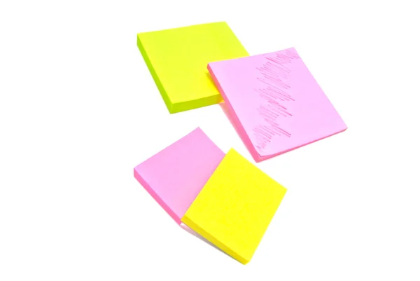 Detail kanceláře poznámek sticky notes — Stock fotografie