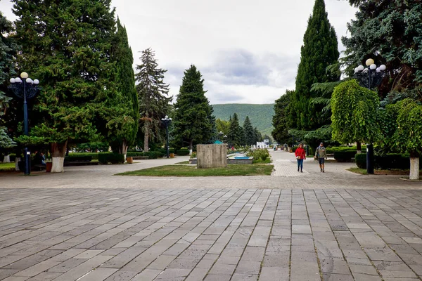 View of the Stalin Park in the Stalin Museum in Gori, Georgia