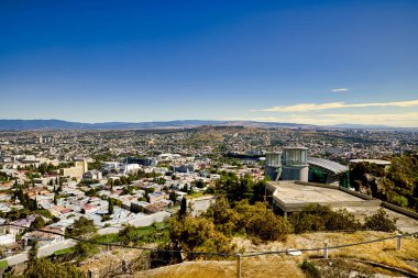 Tiflis, Gürcistan 'ın panoramik manzarası