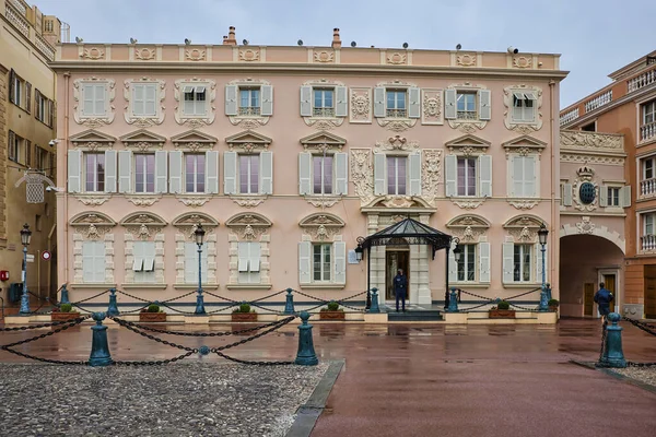 Palazzo Del Principe Monaco Residenza Ufficiale Del Principe Monaco Costruita — Foto Stock