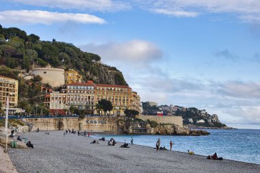 Nice Plajı, Cote d Azur, Fransa
