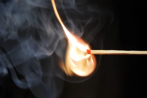 Ignited matchstick — Stock Photo, Image