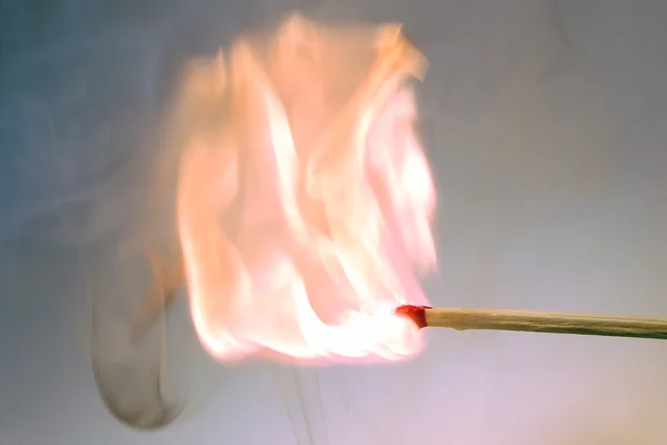 Match is burning strong — Stock Photo, Image