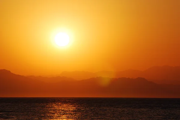 Nascer do sol no alto do egito — Fotografia de Stock