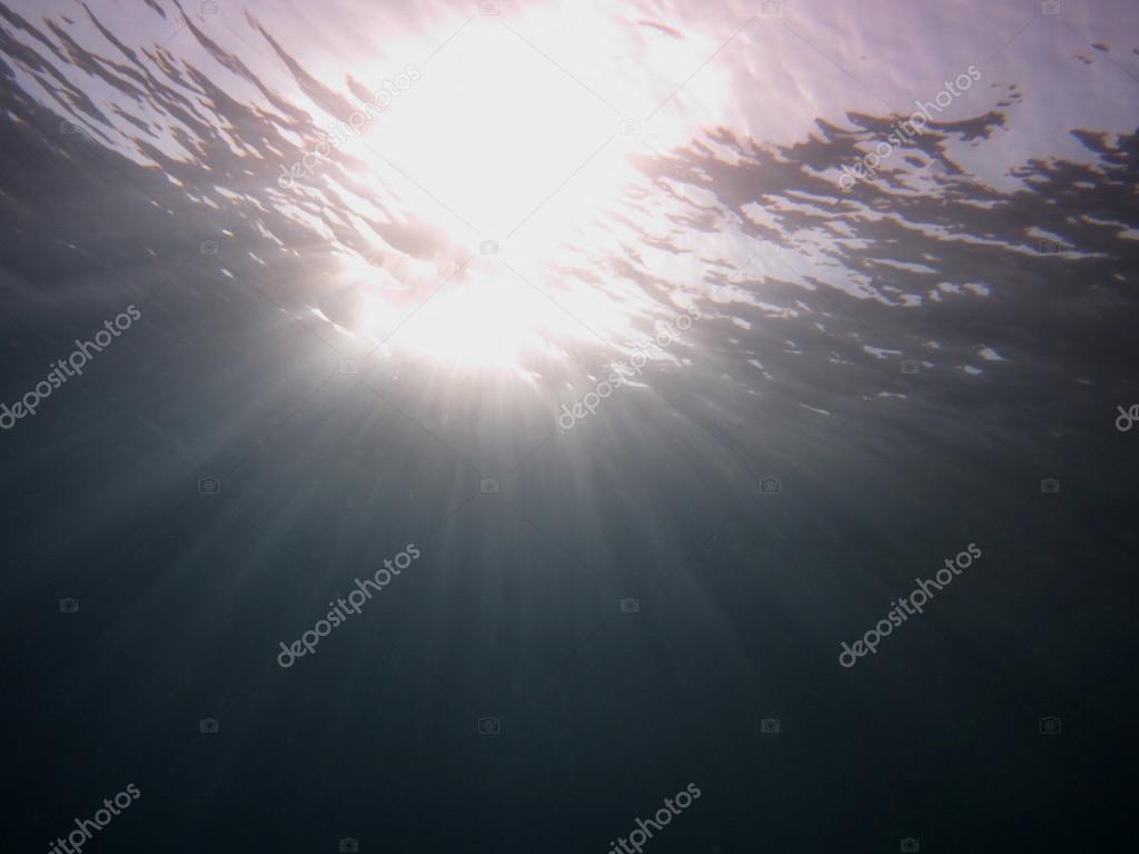 sunbeam on the sea surface
