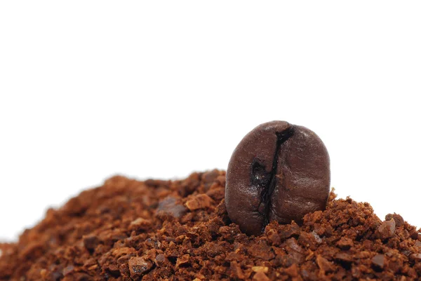 Ground coffee bean right horizontal format — Stock Photo, Image