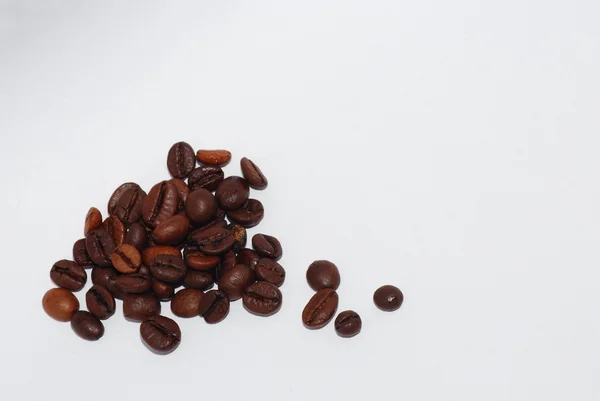 Coffee beans up left — Stock Photo, Image