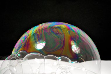 renkli sabun köpüğü