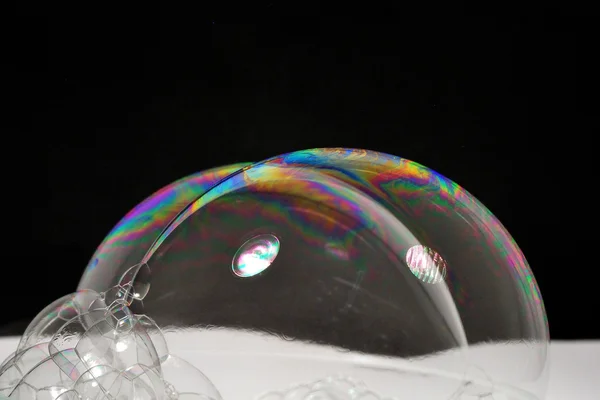 Big soap bubbles — Stockfoto