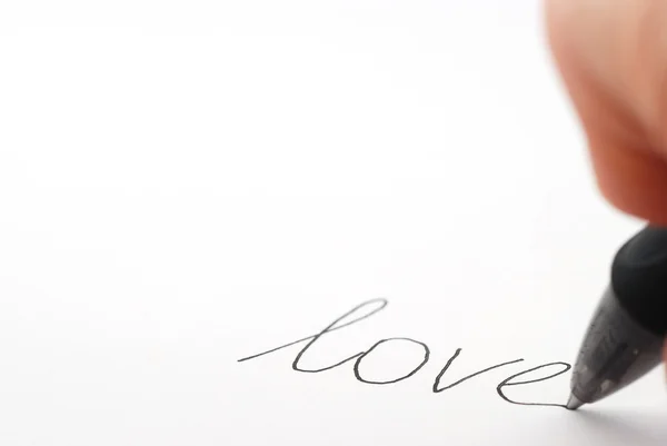 Любовь написана — стоковое фото
