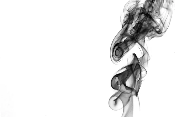 黒の白い煙の詳細 — ストック写真