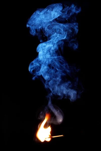 Much smoke of flame — Stock Photo, Image