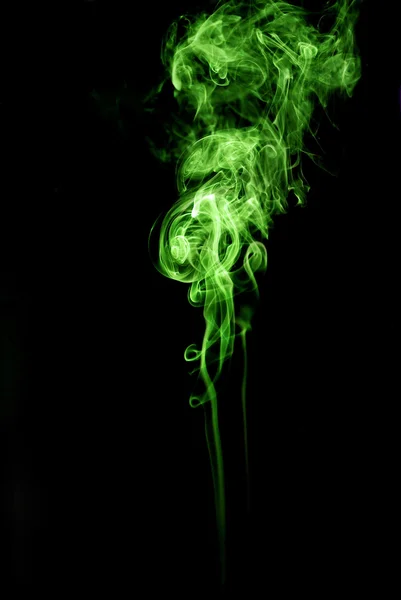 Green smoke — Stock Photo, Image