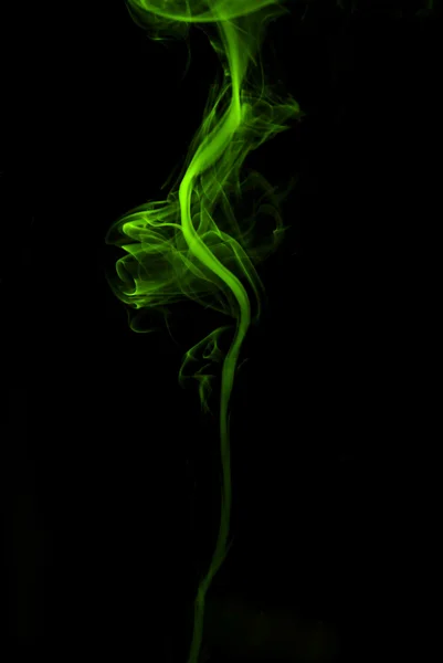 Thin green smoke — Stock Photo, Image