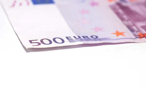 500 Euro auf weißem Oberteil — Stockfoto