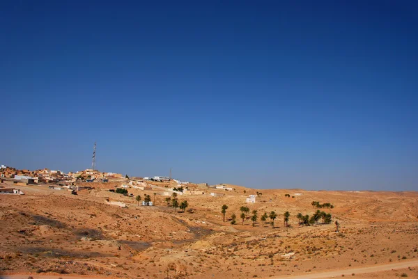 Cidade do deserto na tunisia — Fotografia de Stock