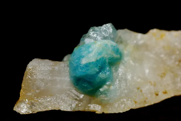 Minerales con pequeña lazulita azul — Foto de Stock