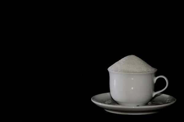 Cup with sugar — Stock Photo, Image