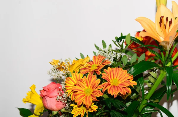 Bouquet on white detail — Stock Photo, Image