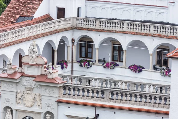 Old Castle Many Railings Austria Detail View — Stock Photo, Image