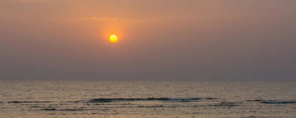 Vista Incrível Nascer Sol Uma Praia Egito Vista Panorâmica — Fotografia de Stock