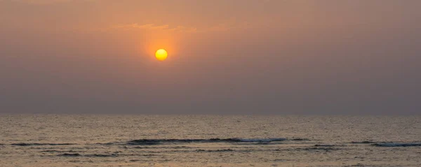 Increíble Vista Amanecer Una Playa Egipto Vista Panorámica — Foto de Stock