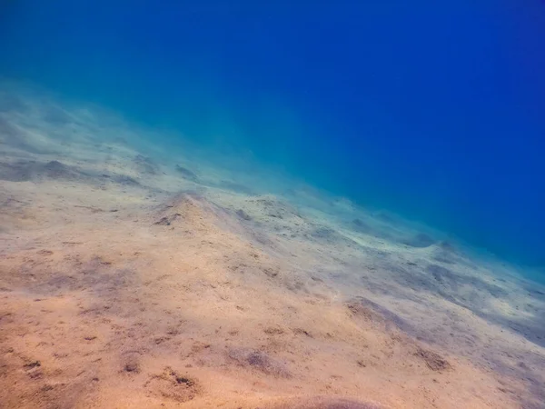 Atemberaubende Meeresbodenlandschaft Mit Tiefblauem Wasser Ägypten — Stockfoto
