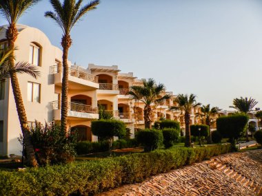 Mısır 'da tatilde bir parkı olan harika odalar