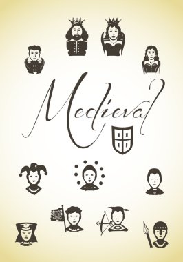 medieval characters clipart