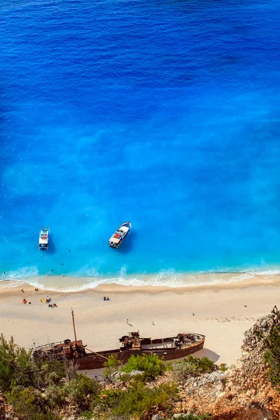 Вид на пляж Наваджио — стоковое фото