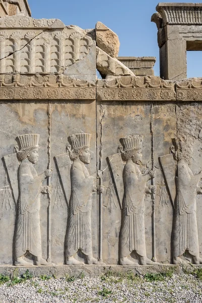 Steinbildhauerei in Persepolis, iran — Stockfoto