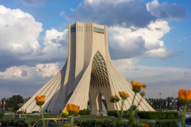 Azadi tower in Tehran, Iran clipart