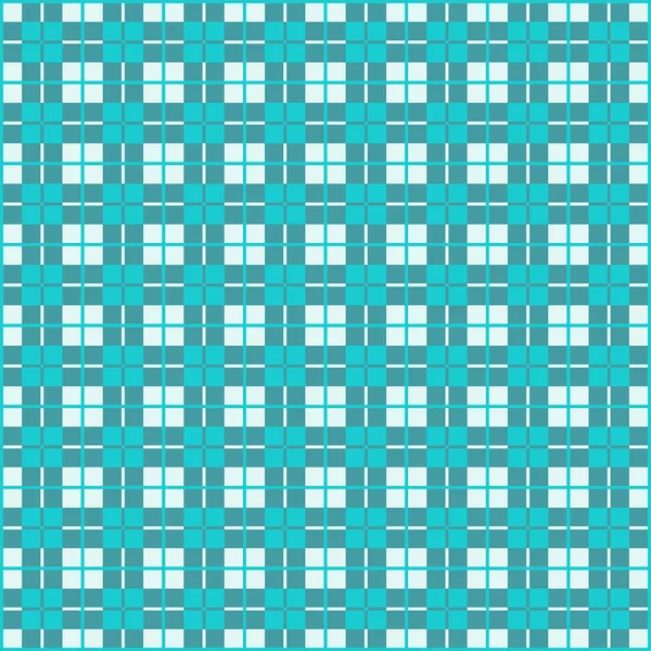 Seamless Gingham, Teal — Stock Vector
