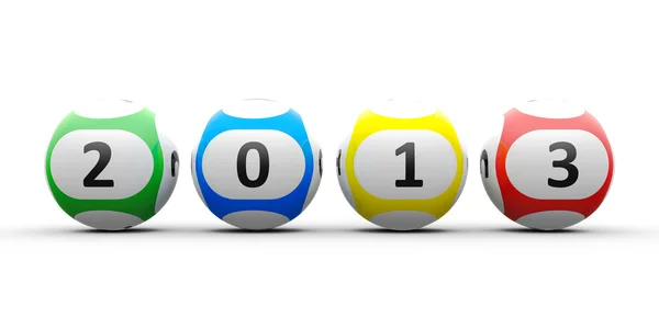 Loterij ballen 2013 — Stockfoto