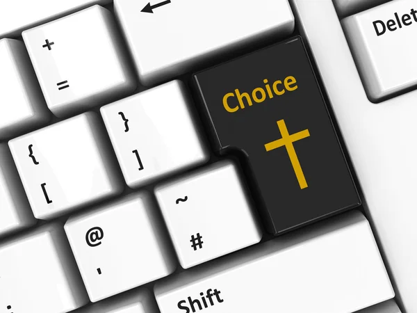 Computer keyboard choice — Stock Photo, Image