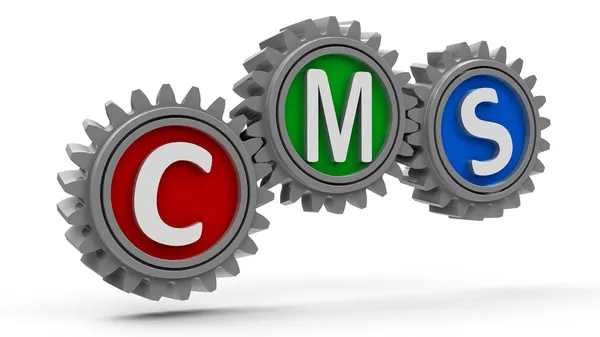 CMS gears — Stockfoto