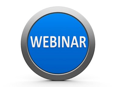 Mavi webinar simgesi