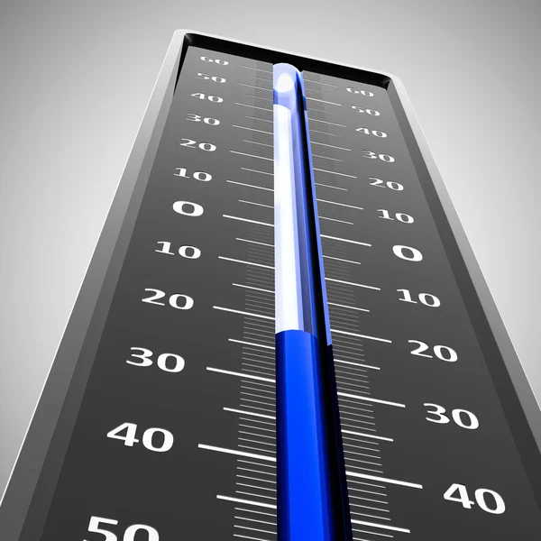 Thermometer vorst close-up — Stockfoto