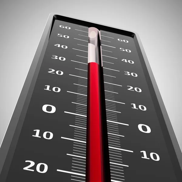 Termometer värme närbild — Stockfoto