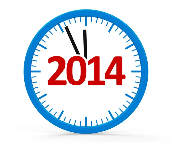 Clock 2014, whole — Stock Photo, Image