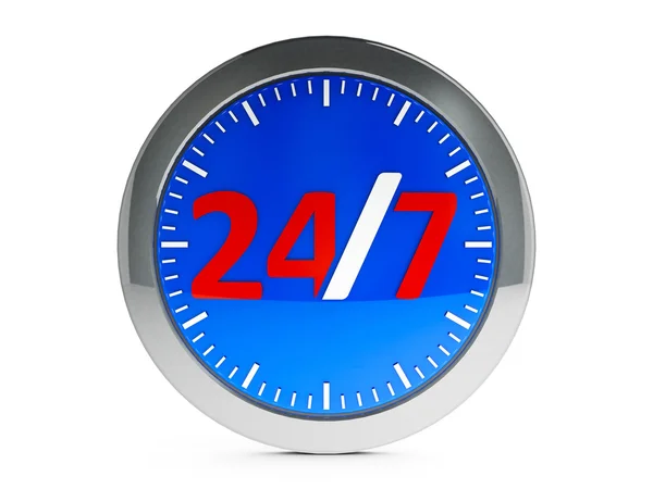 Round-the-clock service icon with highlight — Stock Photo, Image